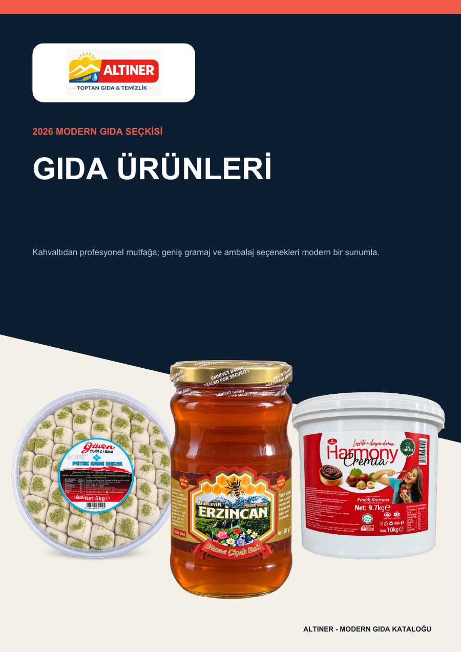 ALTINER 2026 Gıda Ürünleri Kataloğu kapağı